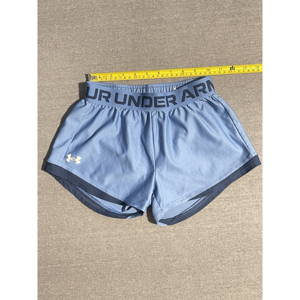 Under Armour Youth Medium Blue Athletic Running Shorts YMD Performance